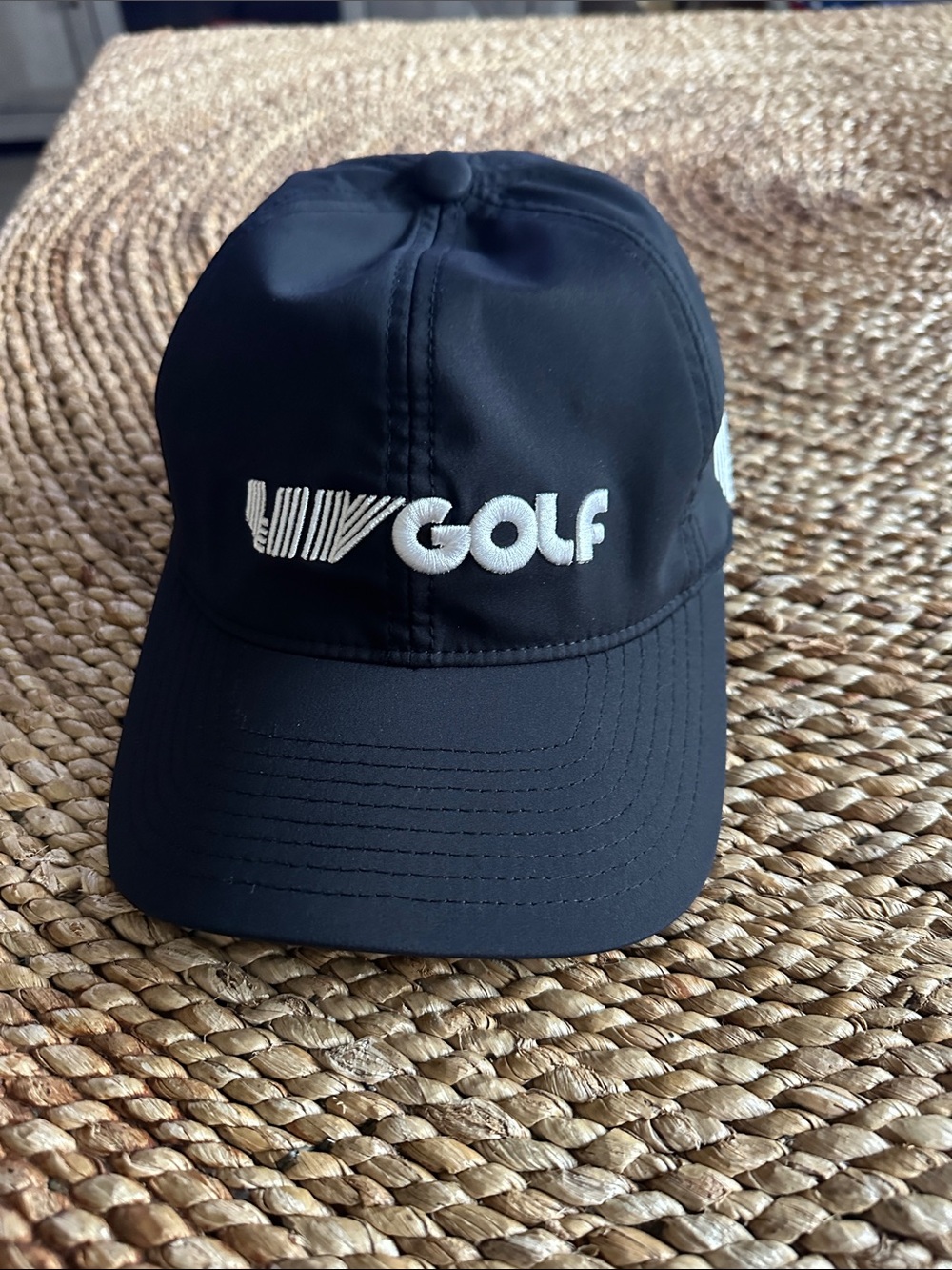 LIV GOLF Embroidered Black Baseball Cap OSFA